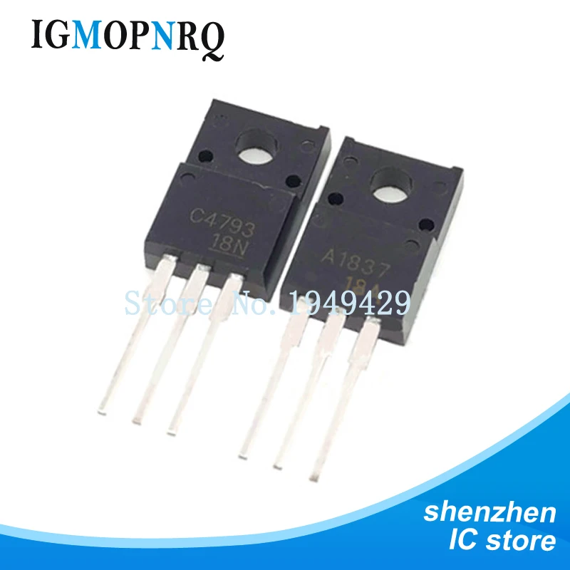 10 шт., 5 пар, 2SC4793 TO220 5 шт. 2SA1837 TO-220 C4793 A1837