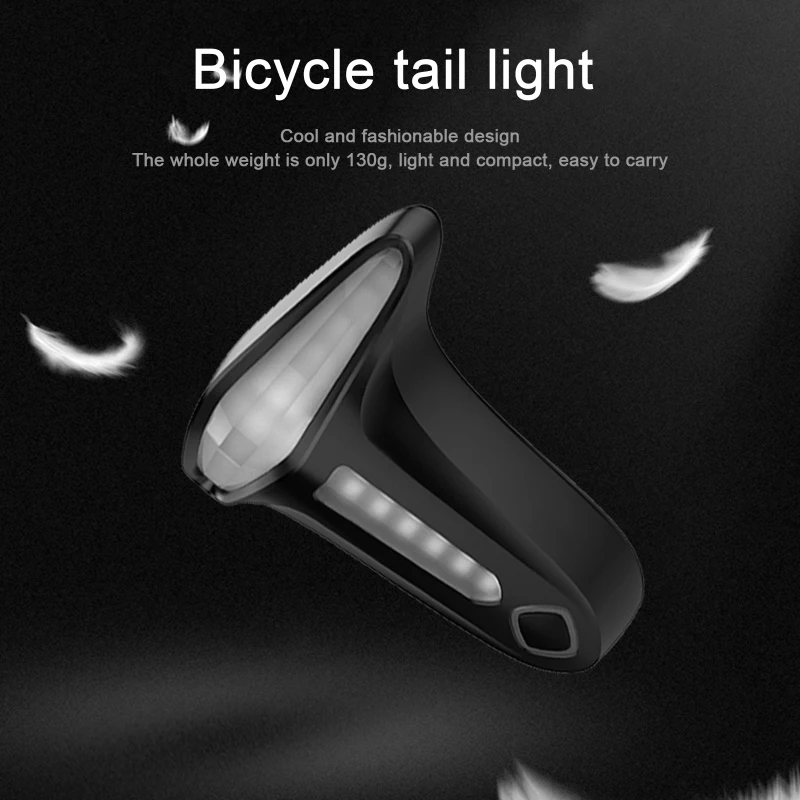 

Brake Sensor Smart Taillight Bicycle Riding USB Charging Falling To The Ground Flashing Warning Light IP66 Battery Display