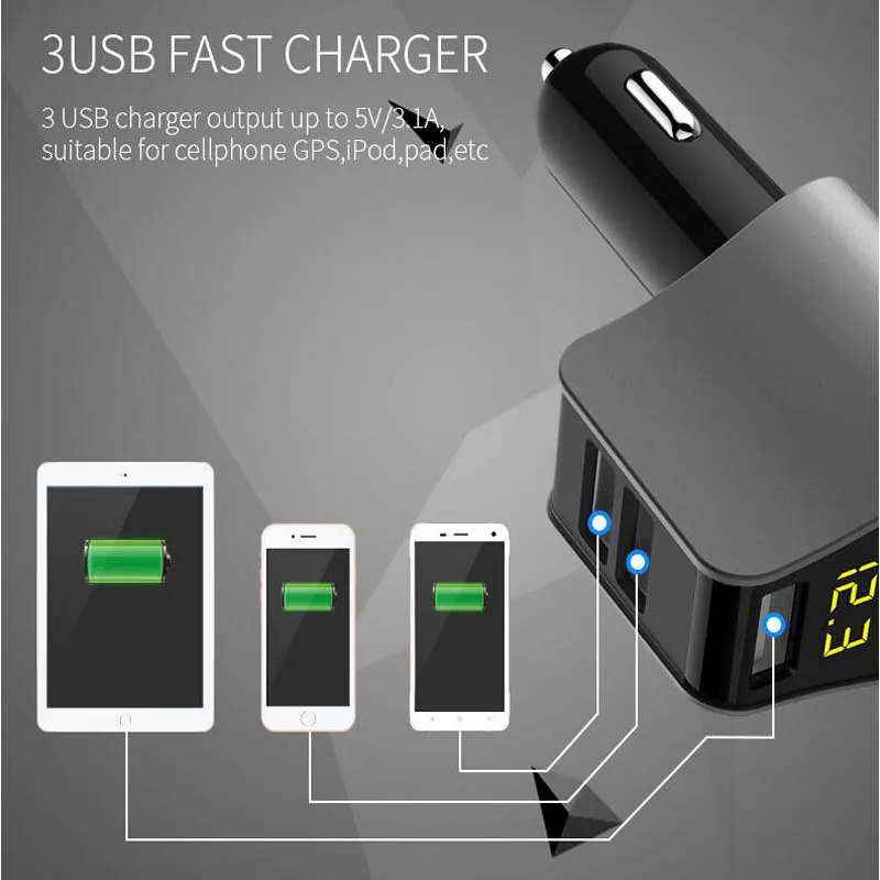 Высококачественное Автомобильное зарядное устройство USB бортовое оборудование