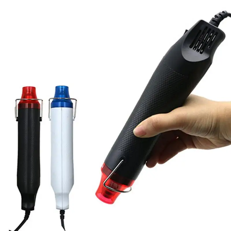 

220V Hot Air Gun Portable Hot Air Blower Heat For Polymer Clay Shrink Plastic Embossing Powder DIY With EU Plug Clay Hot Air Gun