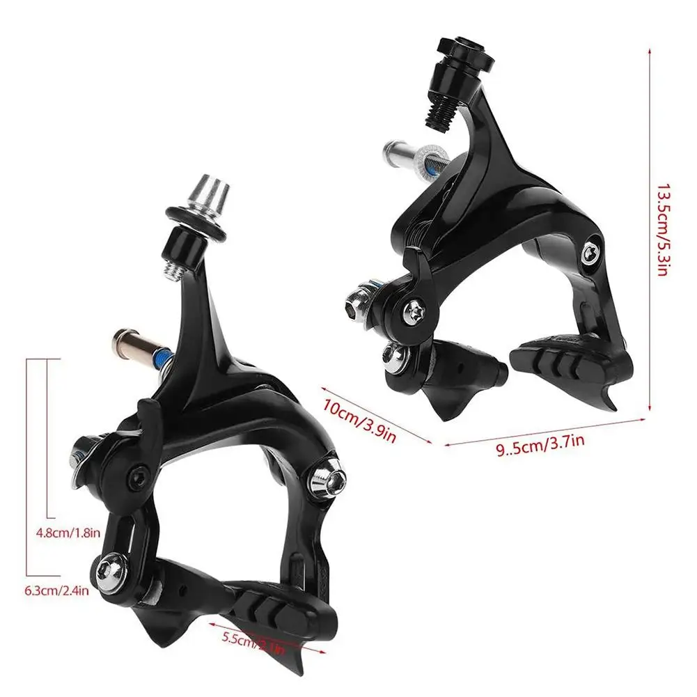 

2pcs Mountain Bike Brakes Road Bike V Shape Mechanical Dual-Pivot Brake Set Repair Parts Accessory With Brake Pads Brake