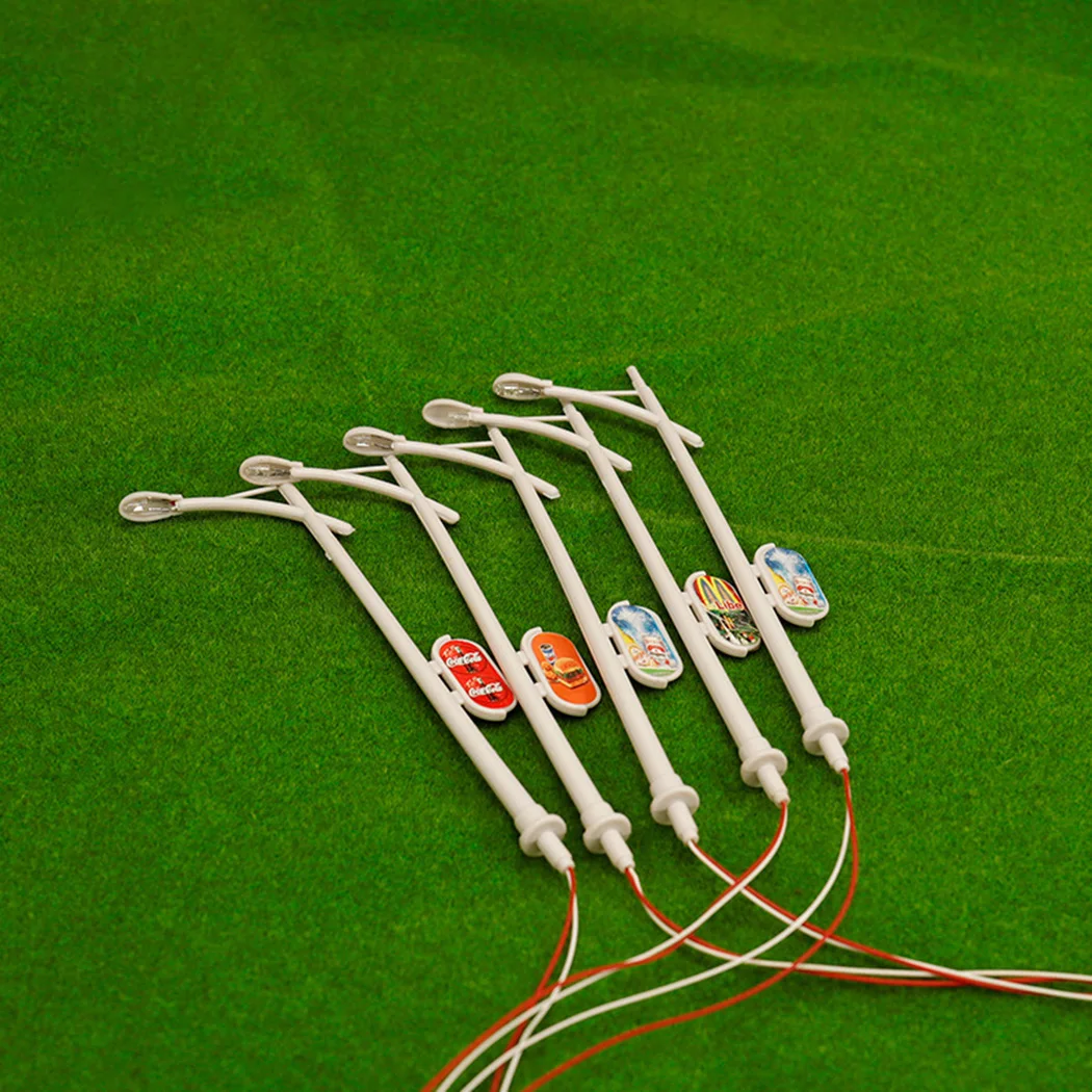 

Antique Model Street Lights 3V 20mA Warm White Railway 1:50 O Scale 15cm