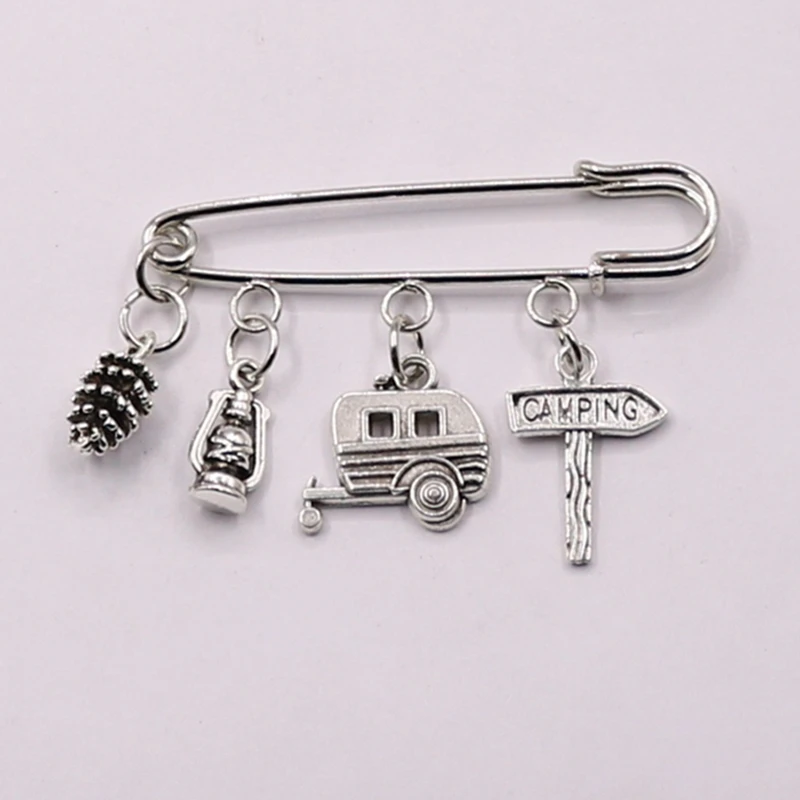 Новая брошь для кемпинга в фургоне на природе летнего отпуска сувенирная со