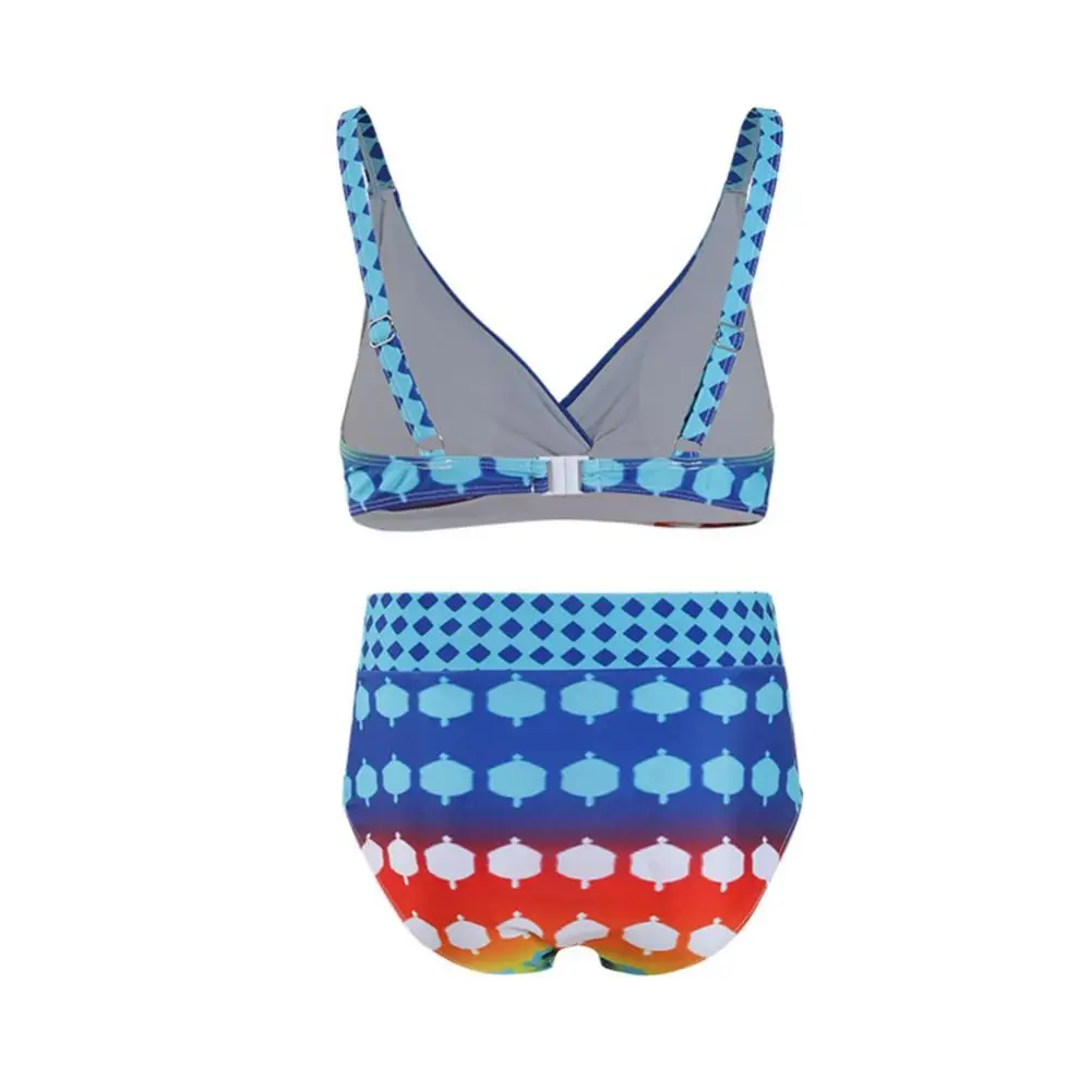

40%HOT Women Summer Sexy Polka Dot Print Bra High Waist Briefs Swimsuit Bikini Set