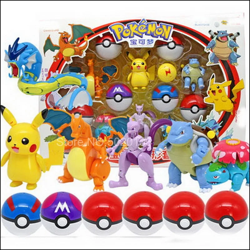 Takara Tomy Покемон деформация pokeball Фигурки Игрушки Трансформеры Пикачу Чаризард
