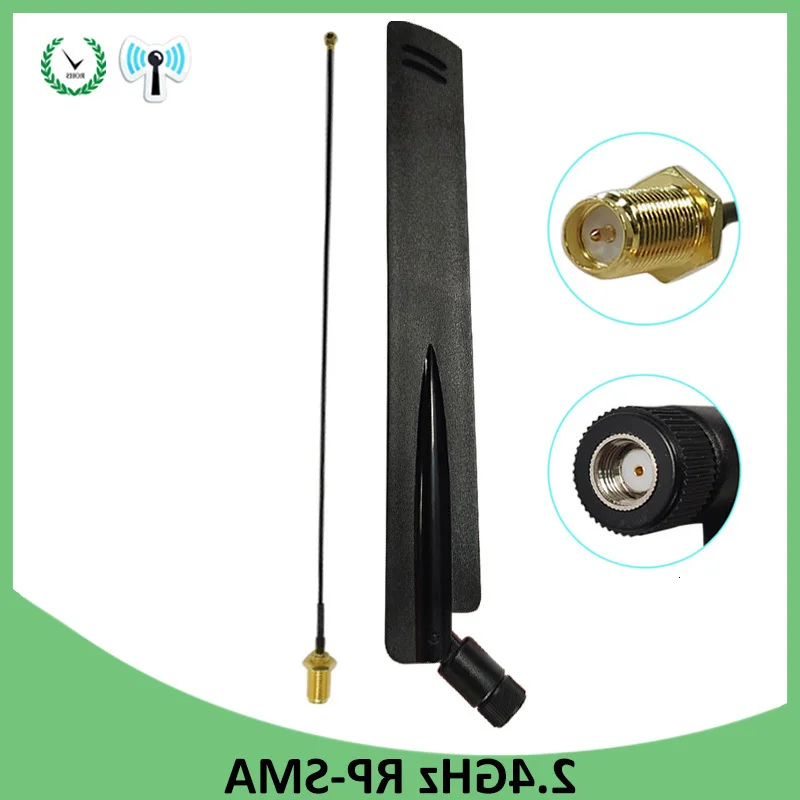 WiFi антенна 8dBi антенна RP-SMA разъем 2,4 ГГц антенна wi-fi маршрутизатор+ 21 см PCI U. FL IPX к SMA штыревой кабель