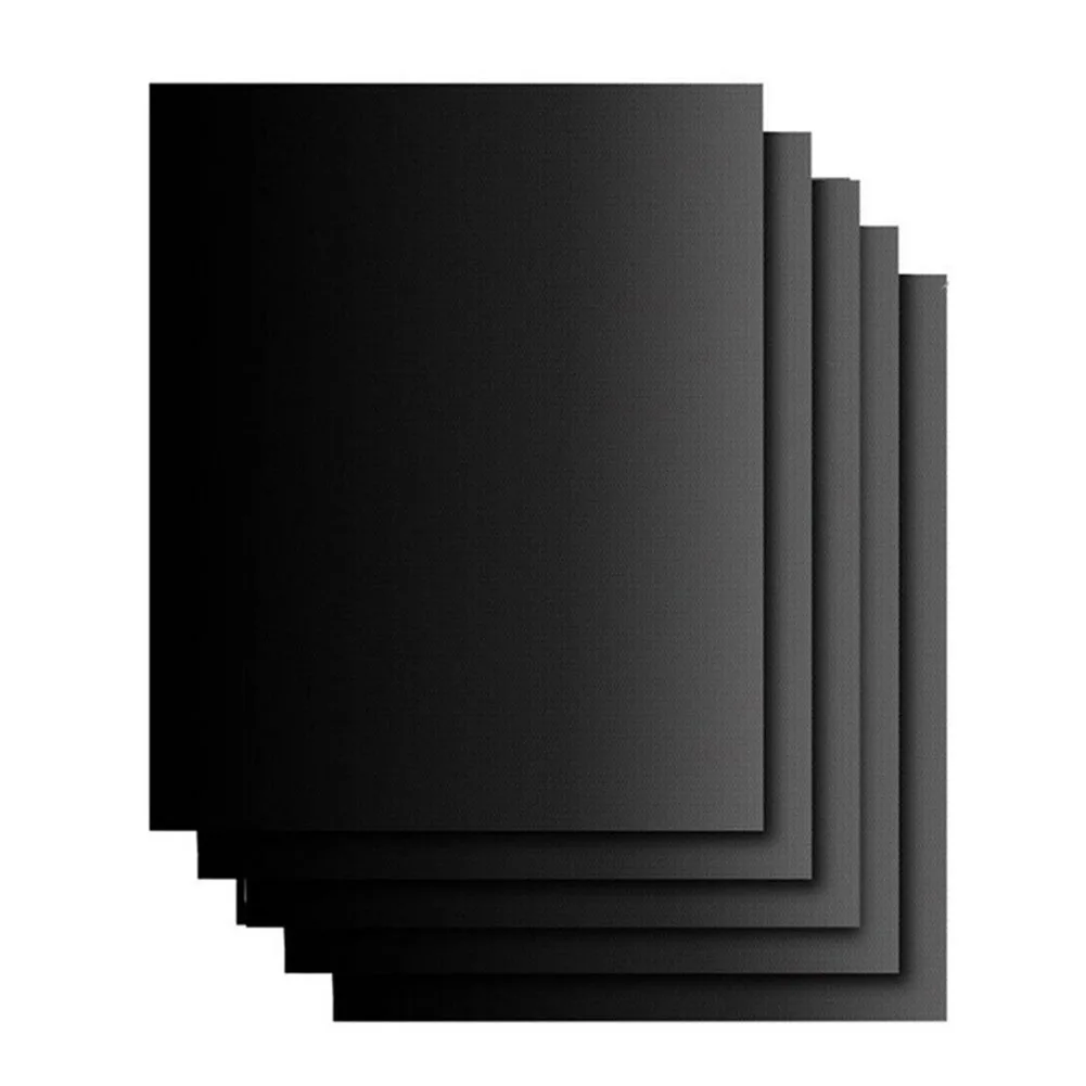 5pcs Non-stick BBQ Grill Mat 50*40cm Barbecue Baking Liners Reusable Heat Resistance Cooking Sheets Tool |