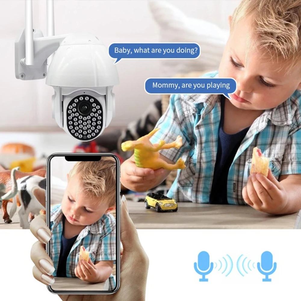 IP66 Wifi камера автоматическое отслеживание двухстороннее аудио Обнаружение