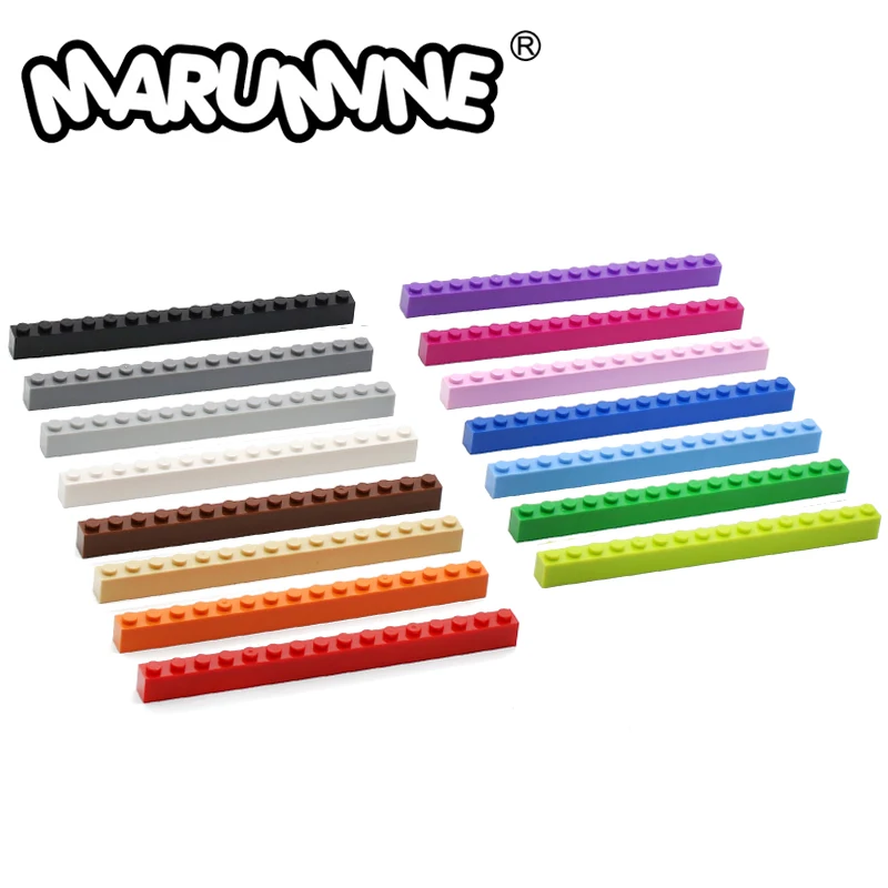 MARUMINE 30 шт. 1x16(3H) Строительные блоки кубик классический MOC базовые БЛОКИ часть