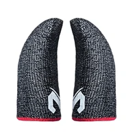 2 pcs phone games sweat proof finger gloves thumbs finger cover anti slip cot sleeve for pubg touch screen game practical access