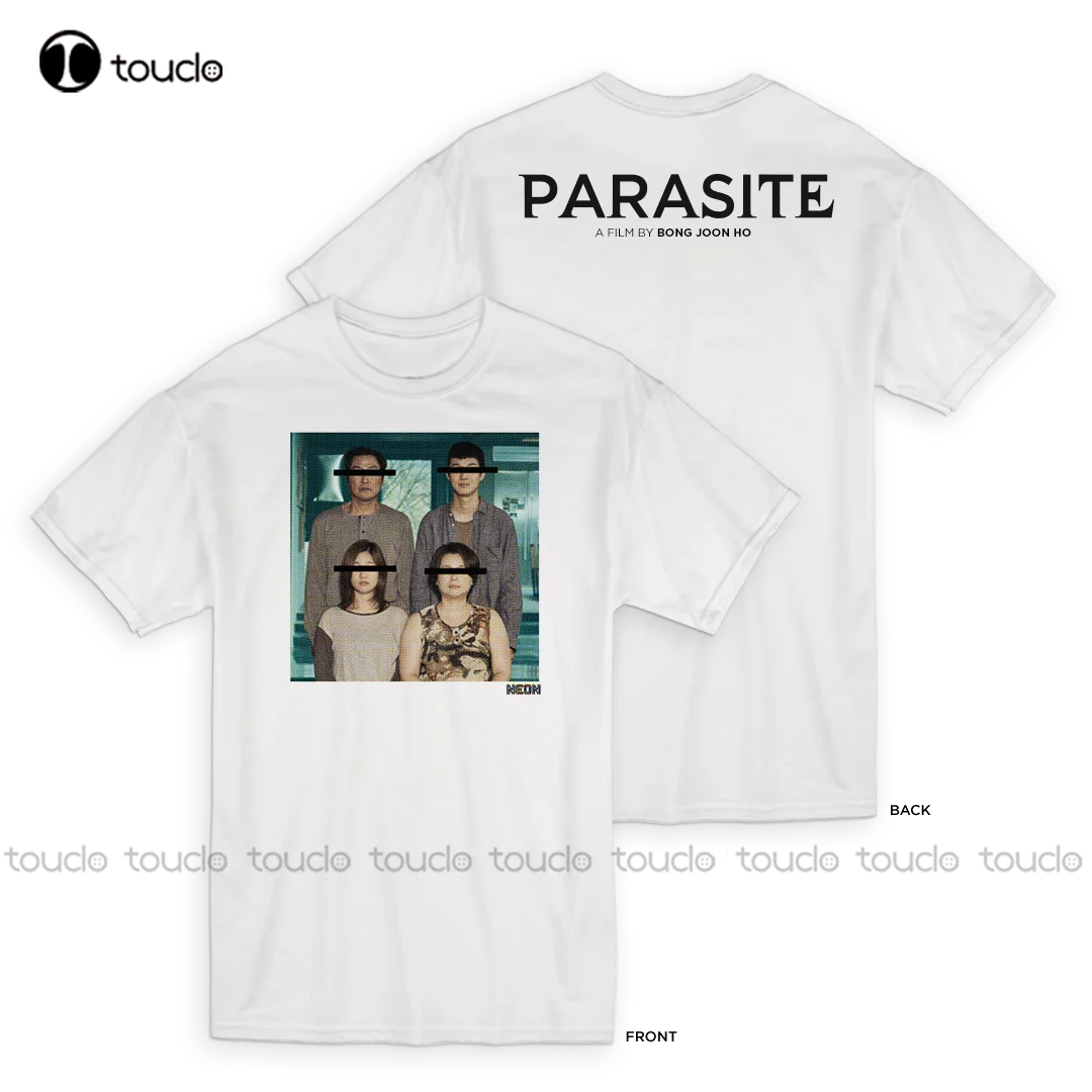 

Parasite Movie By Bong Joon Ho - 기생충 2020 Family Golden Winner White T-Shirt mens tall t shirts