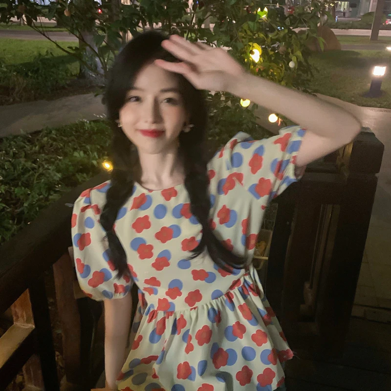 

Cheap wholesale 2021 spring summer autumn new fashion casual chiffon women shirt woman female OL puff sleeve top Ay0210