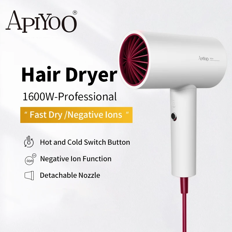 Professional Electric Hair Dryer Strong Wind Salon Portable Dryer Hot & Cold Air Wind Anion Hammer Blower Dry Not Foldable PF7