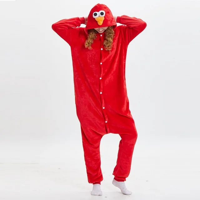 2019 кигуруми синий Печенья Монстр красная Улица Сезам Элмо комбинезоны животных