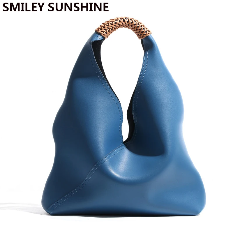 Сумка на плечо женская из 100% натуральной кожи большой саквояж мягкой воловьей