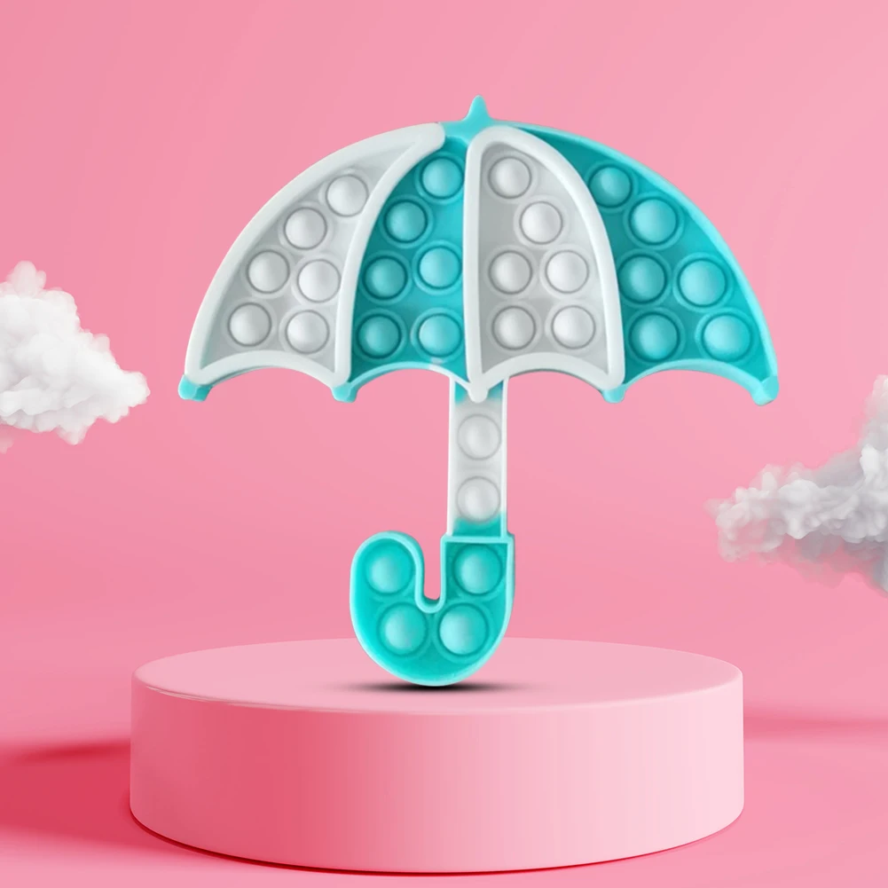 

Umbrella Rainbow Pops Bubbles Fidget Toy Its AntiStress Relief Toy For Children Adults Desk Sensory Autism Adhd Depression