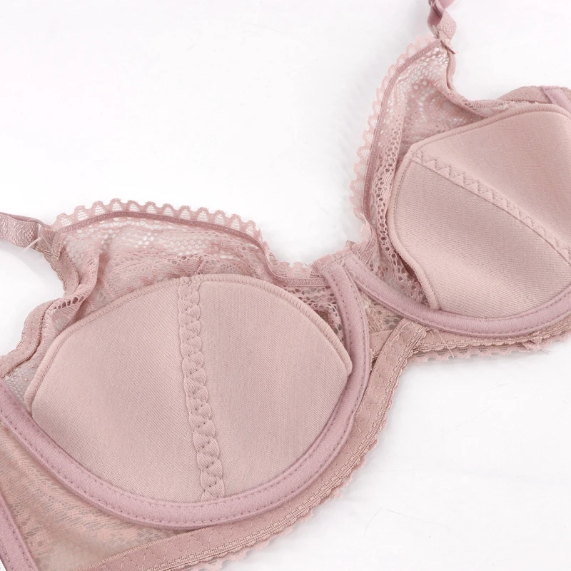 Beauwear с тонкими чашечками, размеры: полный кружевное дышащее с эффектом push-up бюстгальтер сексуальный Для женщин нижнее белье бюстгальтер маленькая Размеры нижнее белье Топ на косточках без косточек