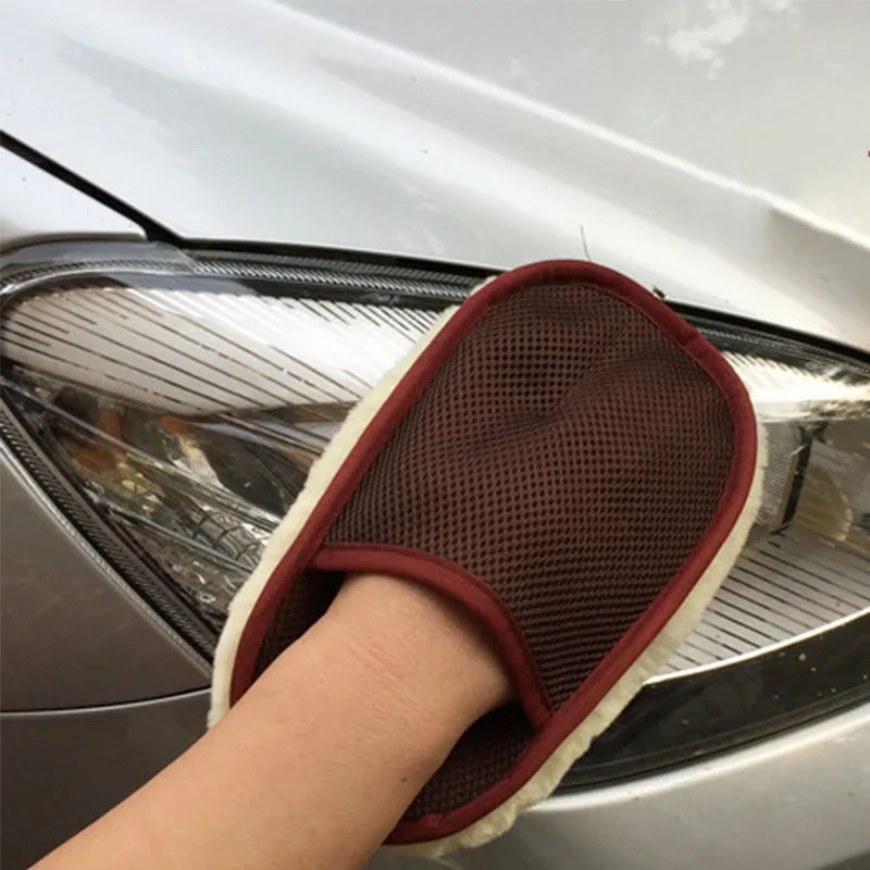 

Шерстяная мягкая перчатка из микрофибры для мытья автомобиля, перчатка для чистки автомобиля, средство для ухода за автомобильной краской, ...