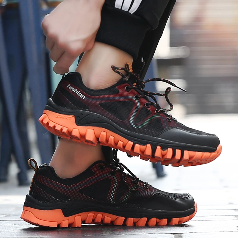 

OBSTESTEP Unisex Sports Shoes Lace-up Men's Jogging Shoes Ladies Casual Shoes Outdoor Travel Non-slip Breathable Sports Shoes