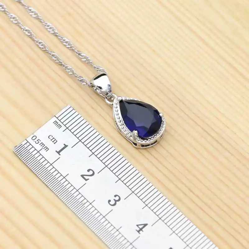 Женский ювелирный комплект из колье и серёг серебра 925 пробы|Ювелирные наборы| |