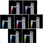 1 шт. модный светодиодный светильник для водопроводного крана 7 цветов, меняющая цвет, светящаяся насадка для душа, кухонный датчик давления, кухонные аксессуары