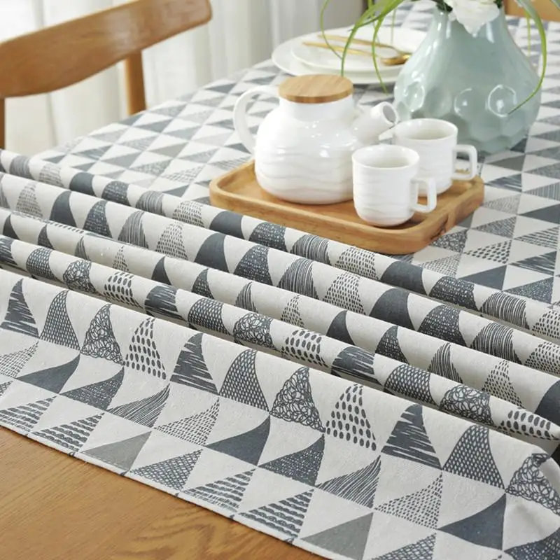 54 Треугольники печатных Скатерти страна Стиль плед печати прямоугольник