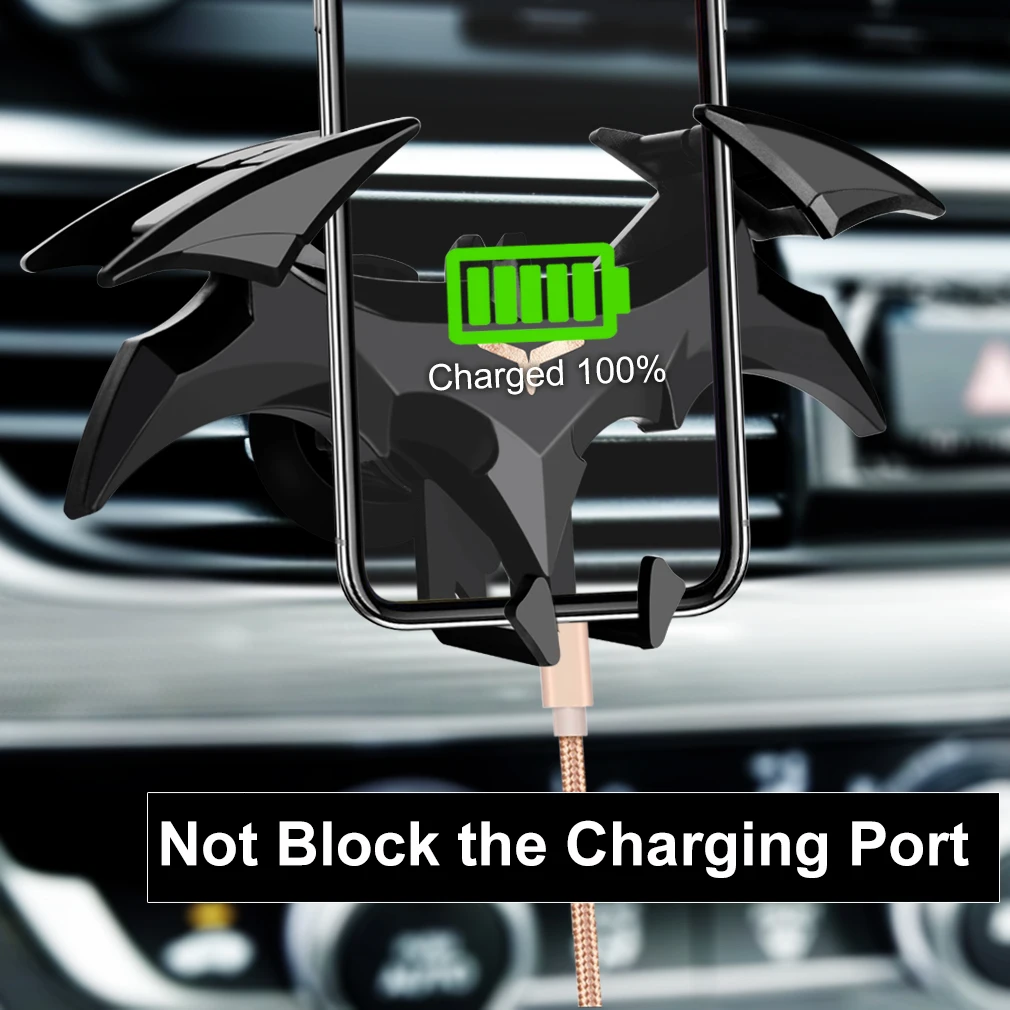 Универсальный автомобильный держатель для телефона в форме летучей мыши