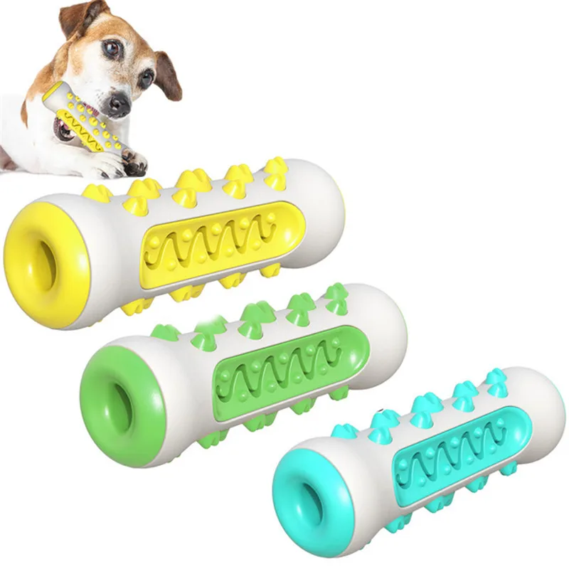 Укус упорное животное резиновая игрушка для собак жевать мяч чистки зубов