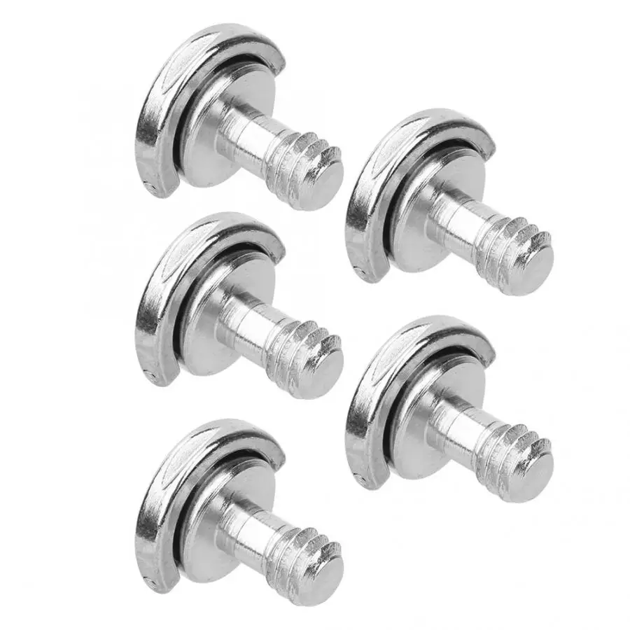 Высокое качество 5 шт. 1/4 Камера винт складной с пружинным кольцом адаптера для