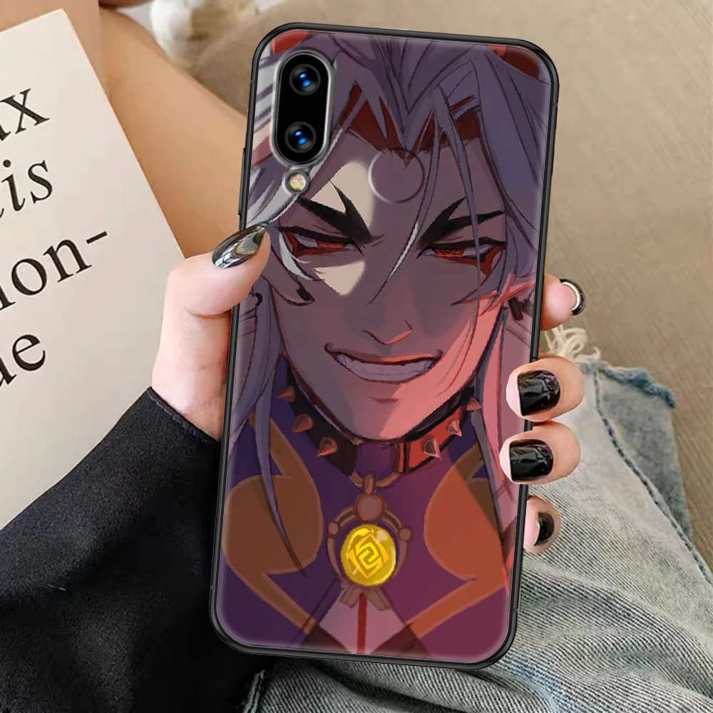 Ударопрочный чехол ataki Arataki oитто Genshin для Huawei Honor 6A 7A 7C 8A 8X 8 9 9X 10 10i 20 Lite Pro черный