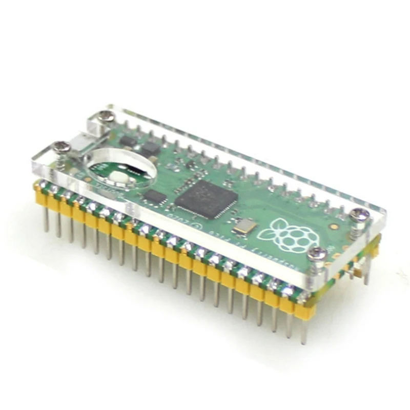 

Прозрачный акриловый защитный чехол для макетной платы Raspberry Pi Pico, чехол для Raspberry Pi Pico Open