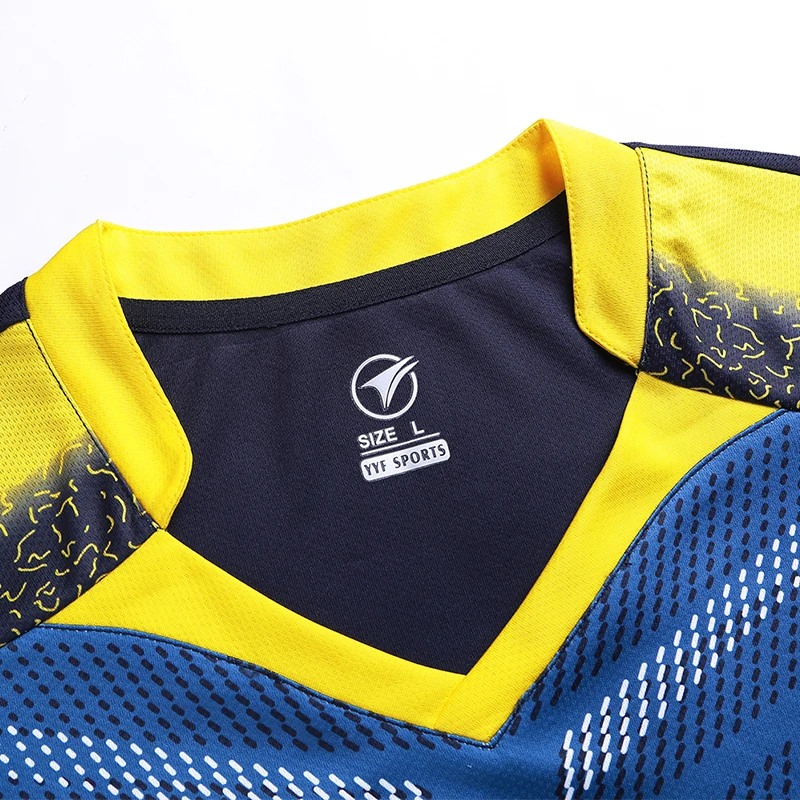 Рубашка для бадминтона спортивные мужские и женские брендовые быстросохнущие