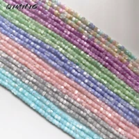3x4mm 130 140pcsstrand natural shell beads pearl beads glitter rainbow color spacer beads diy jewelry making bracelets necklace