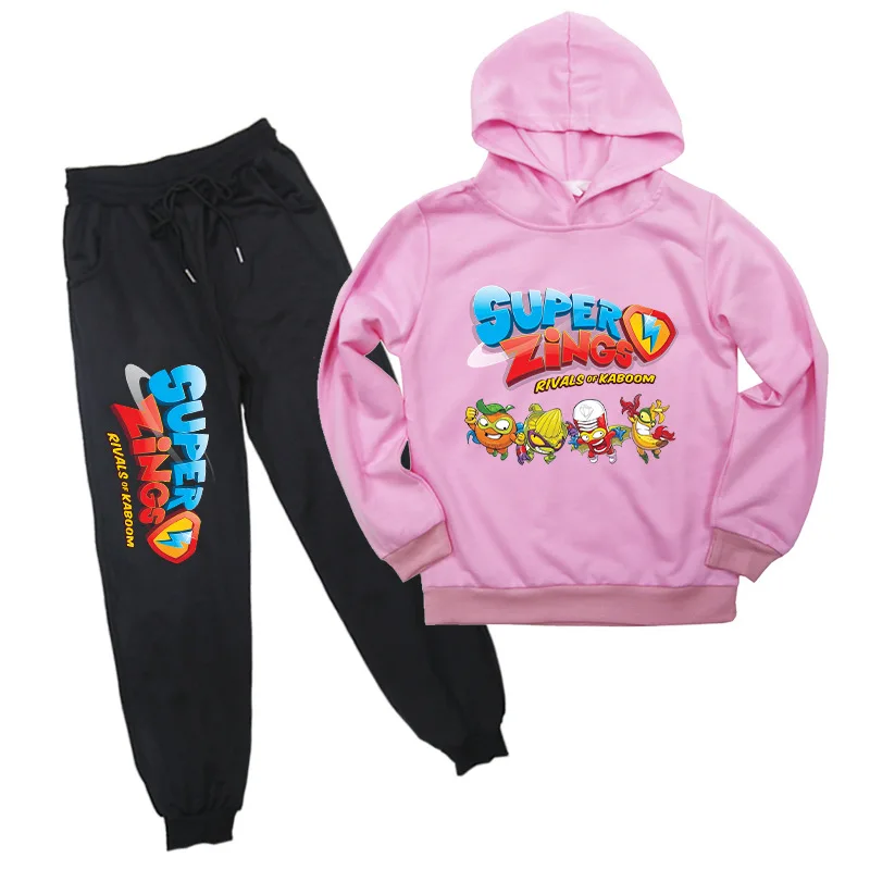 

superzings children's clothing children's sweatershirt set autumn thin hoodie + trousers sportswear