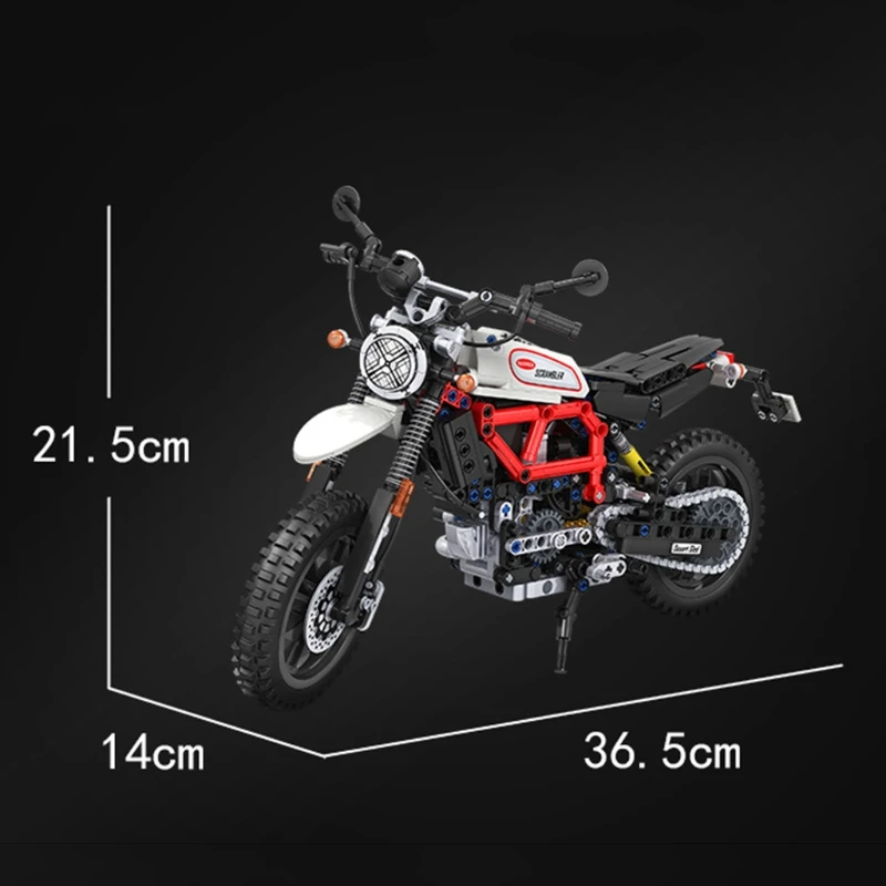 

High-drilled Motorcycle Education Kits Toy , High-tech Autocycle Creative Assembly Blocks for Motorbikes Lovers