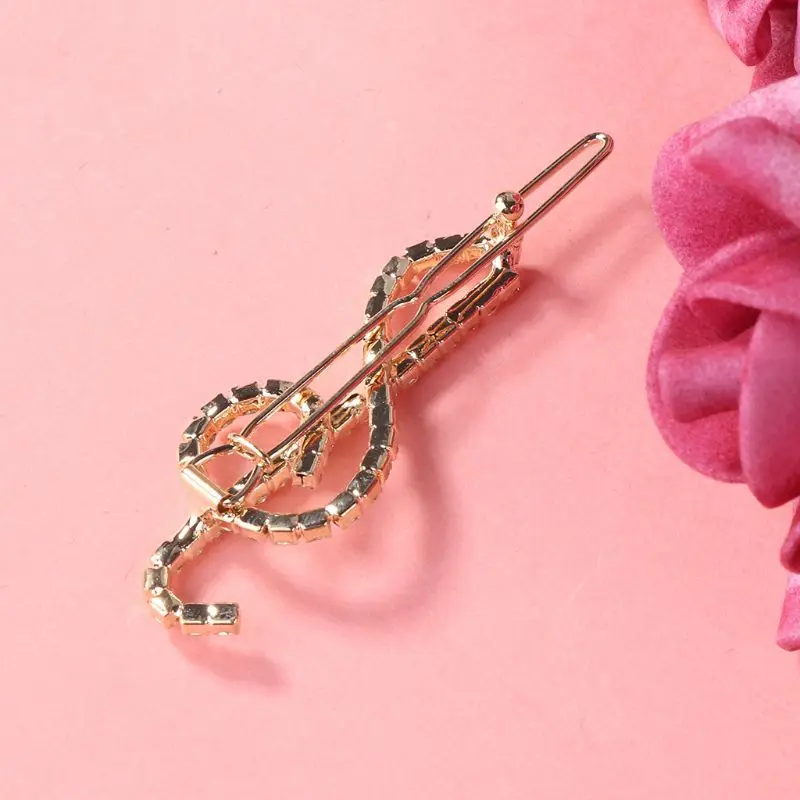 Женские Элегантные классические заколки для волос в форме скрипичного ключа