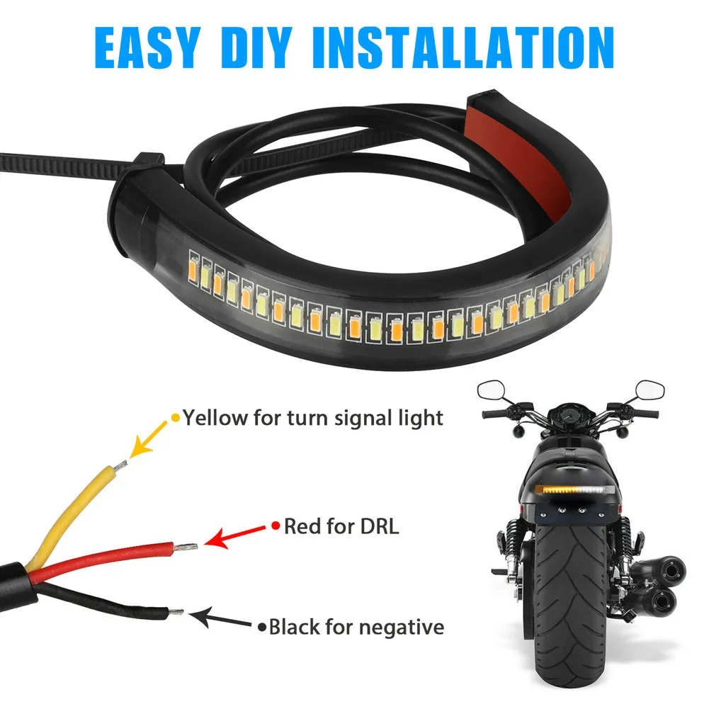 2 шт. Светодиодная лента для указателей поворота мотоциклов |