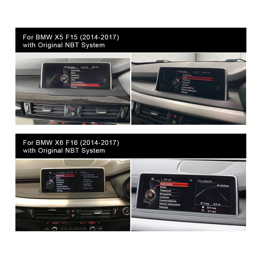 Android 10 автомобильный мультимедийный плеер 25 &quotдля BMW X5 F15 X6 F16 2014-2017 NBT навигация GPS
