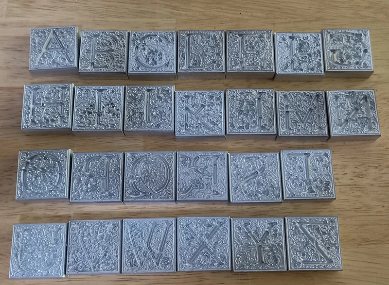 Винтажный Европейский причудливый шрифт полный набор из 26 букв формы ручной