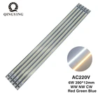 5-50 шт. 6 Вт 40 см 220 В Светодиодная трубка освещения 390 мм 72 светодиосветодиодный s высокая яркость SMD2835 алюминиевая полоса белый теплый белый красный зеленый синий
