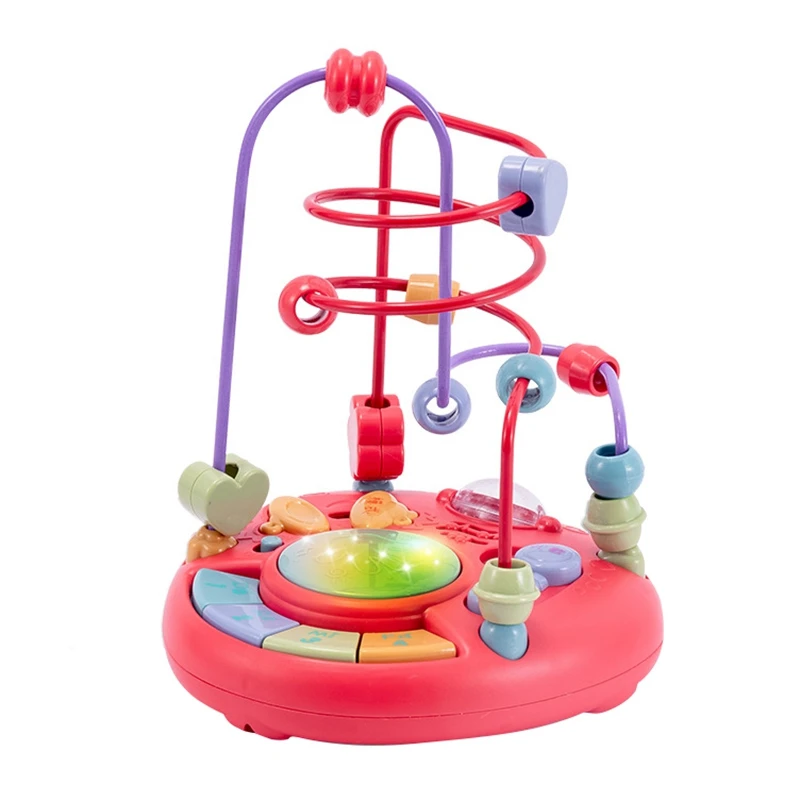 

Bead Labyrinth Children's Large Music Round Beads Multi-Function Game Beaded Early Education Educational Toys