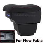 Подлокотник для нового Fabia, центральный подлокотник для хранения, подлокотник для skoda Fabia 3 с подстаканником и пепельницей 2015-2017 2016
