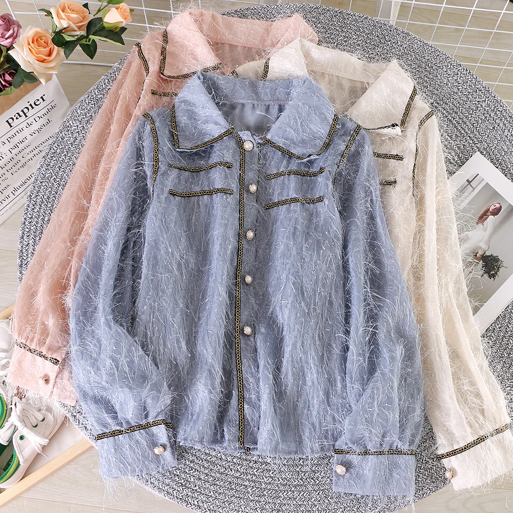 Женская рубашка с кисточками Ранняя весна новинка маленький аромат свободная
