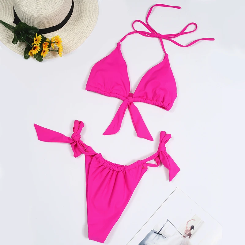 

Sexy Micro Bikini 2021 Woman Swimsuit Mini Thong Bikinis Set Brazilian Beachwear Swimwear Women Swimming Wear for Bathing Suit