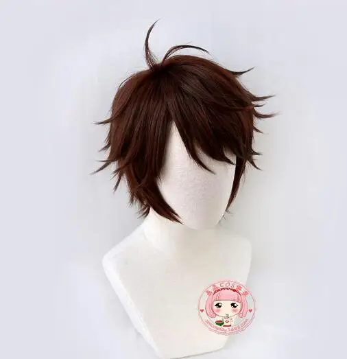 

Anime Haikyuu! Aoba Johsai Toru Oikawa Tooru Dark Brown Short Wig Cosplay Costume Heat Resistant Synthetic Hair Haikiyu Men Wigs