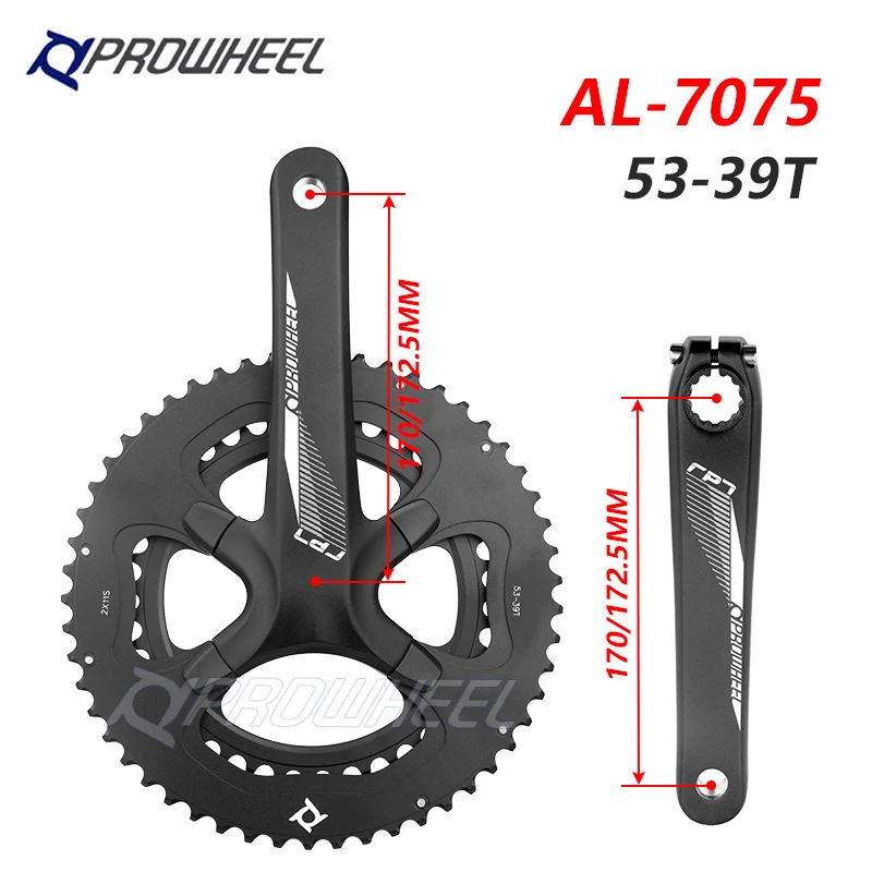 Провилл Дорожный Велосипедный Двойной Шатун 2x11 Скоростей 170 мм Шатун 110BCD 53/39T Цепи с Кареткой BB Велосипедный Звездочка на.