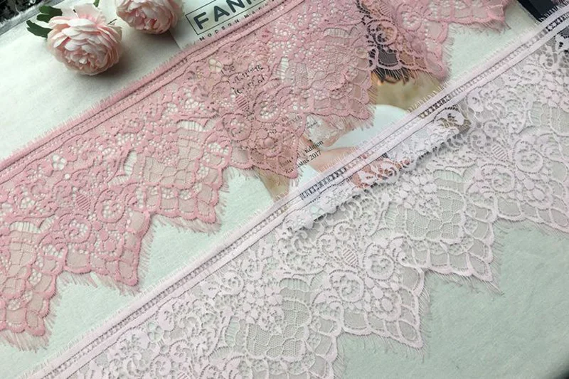 Разноцветная волнистая кружевная отделка вышивка украшение для ресниц ткань