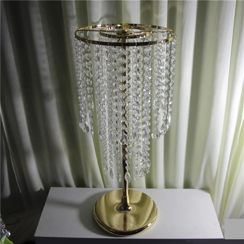 Centro de mesa de boda, soporte de flores, decoraci&oacute;n del hogar, fiesta, centro de mesa, cortinas de cuentas de cristal acr&iacute;lico, soporte para flores, decoraci&oacute;n-1