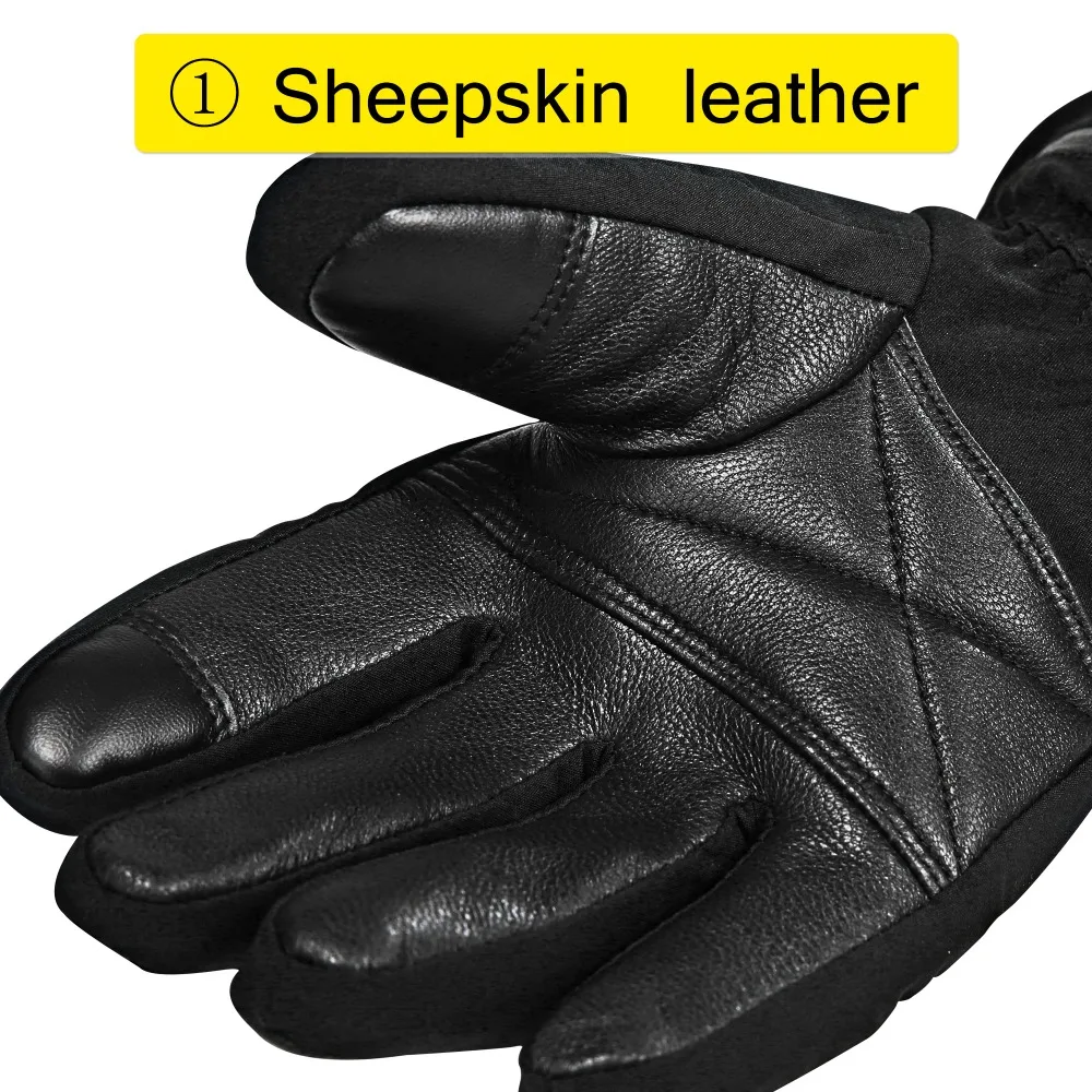 Спасителя Для мужчин женщин с электрическим подогревом перчатки Перезаряжаемые