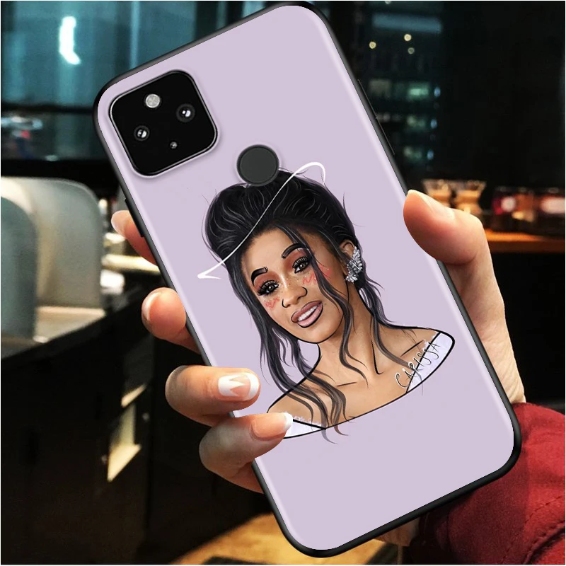 

Cool American rap Singer Shockproof Cover for Google Pixel 5 4 4A XL 5G Black Phone Case Shell Soft Fundas Coque Capa